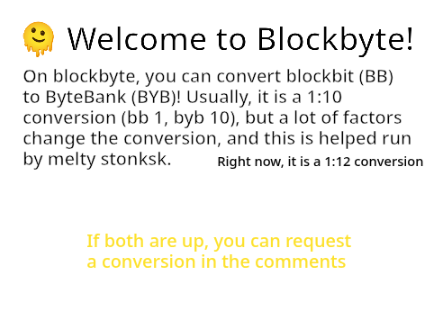 Blockbyte-Blockbit/bytebank conversion agency