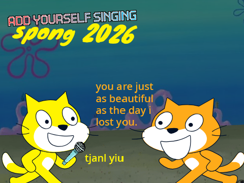 Add yourself/your oc singing Spong 2026 (0)