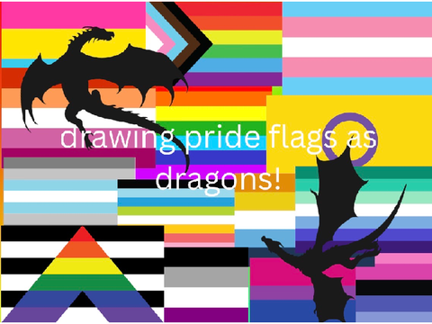Pride flags as dragons part.2