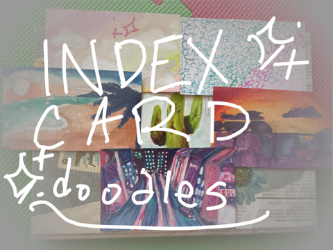 index card doodles