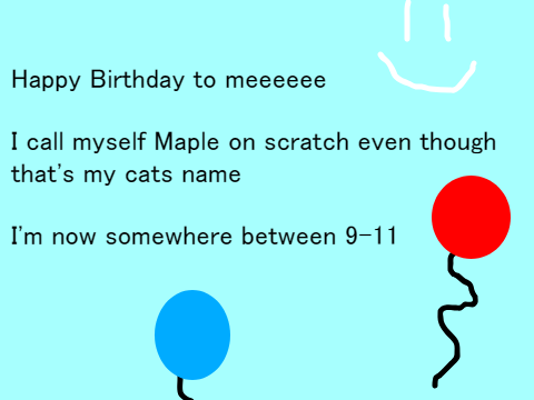 MY BIRTHDAY