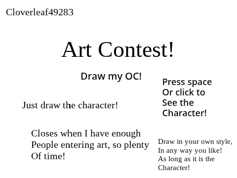 Draw my OC Art Contest! remix