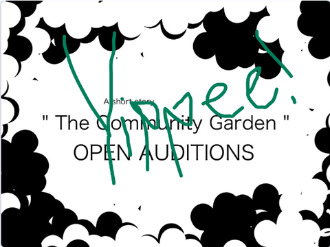 narrator, lena, lena's mom, quin auditions