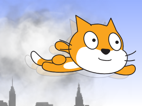 Flying Scratch Cat!