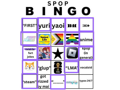 ena's spop bingo