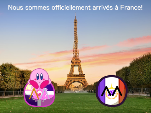 Nous sommes officiellement arrivés à France!
