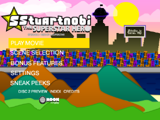 Stuartnobi the Superstar Hero - DVD Home Menu
