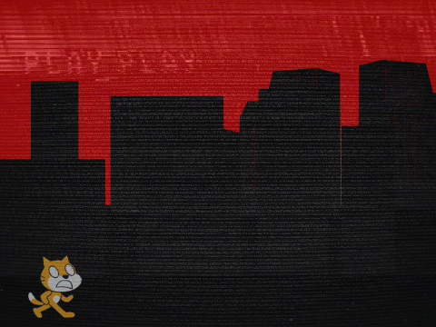 The Buildings when TRAUMA File corrupted the world