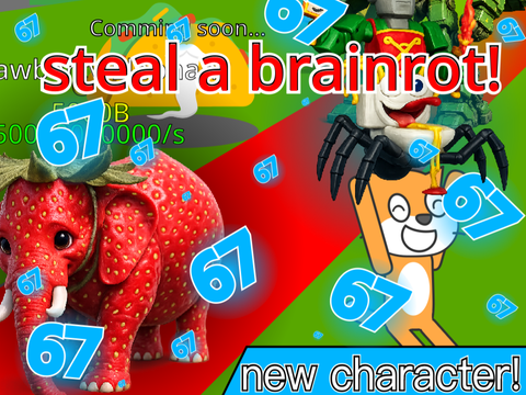 【2.5K】Steal a Brainrot!v1.17 OP Button