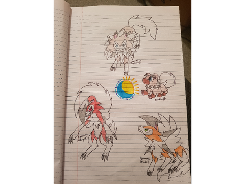 Rockruff's evo line!