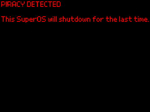 SuperOS3 - Anti piracy