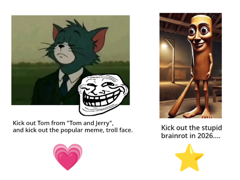 Let's kick out someone from the group. Choose!