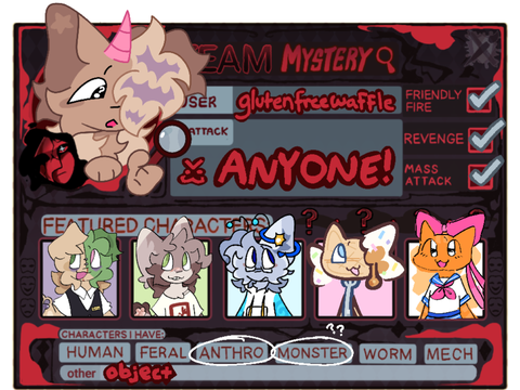 . artfight team card .