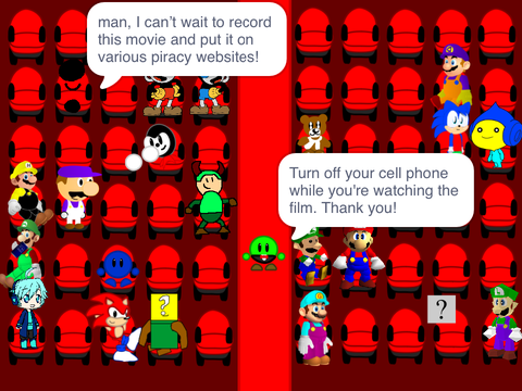 Remix and add your OC watching a movie remix remix