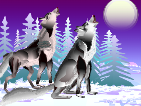 Wolves - parallax
