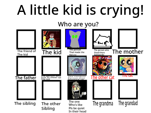 A little kid is crying! Who are you? remix