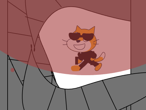 double oo1 cat orange eye 