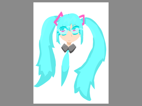 DAY ONE: drawing miku until someone tells me to stop