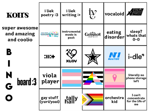 KOH BINGO :>