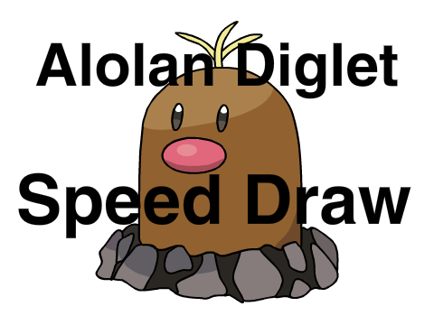 Alolan Diglet Speed Draw