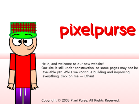 PixelPurse Website Still In Construction Page