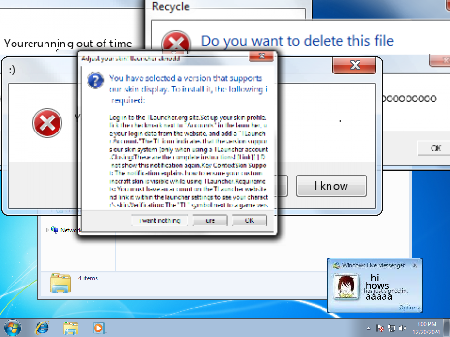 Windows 7 Crazy Error Murd Themed