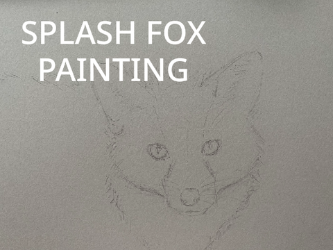 Splash Fox Painting