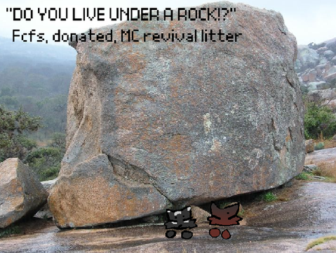 (Closed)"DO YOU LIVE UNDER A ROCK?!" mc fcfs litter