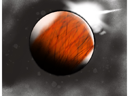 i tried spray paintin'