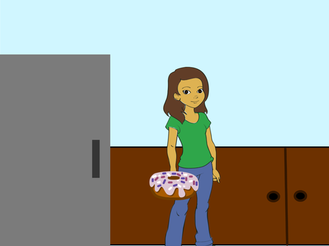 Baking a donut