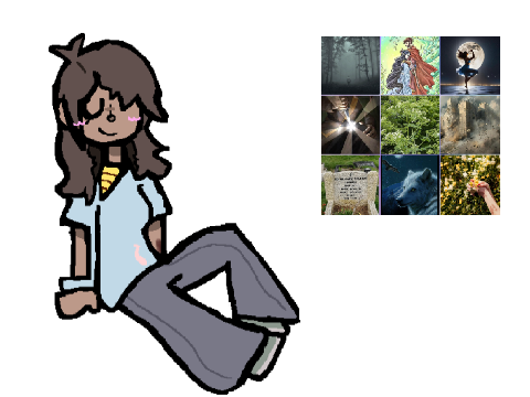 at with leaf 