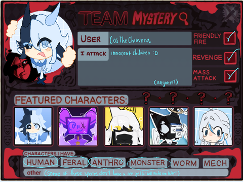ART FIGHT CARD!! :DD