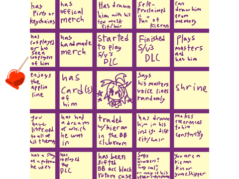 Kieran bingo