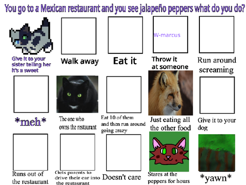 You go to a Mexican restaurant and you see jalapeño peppers what do you do? remix remix remix… remix