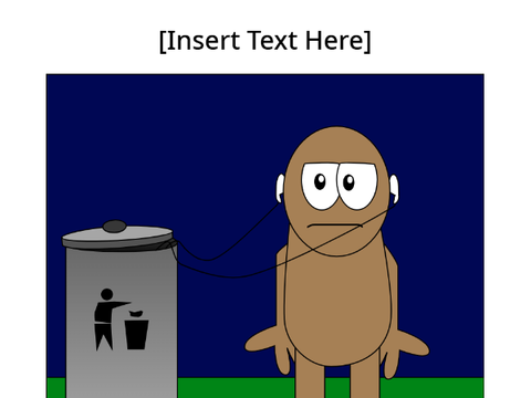Wilkins listening to trash meme template