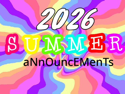 2026 Summer announcement/s 