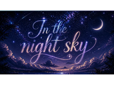 In the night sky