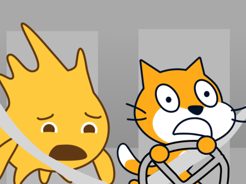 scratchcat brushing teeth