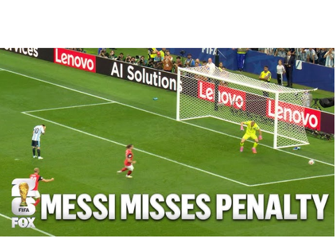 Messi Misses PK!