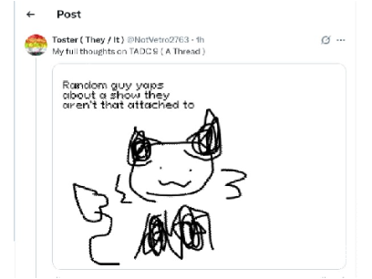 Toster yaps about TADC
