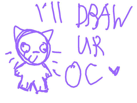 ⊹ ࣪ ˖ Send me your oc! I’ll draw it :D