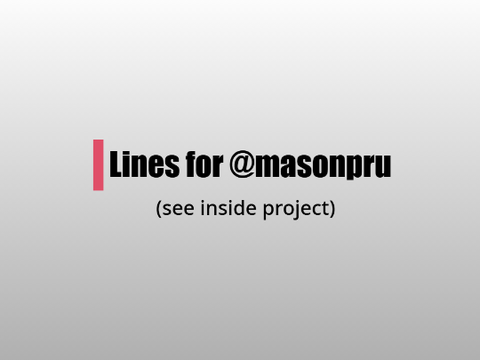Lines for @masonpru