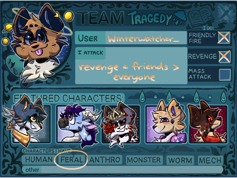 Artfight 2026 - Team Tragedy!