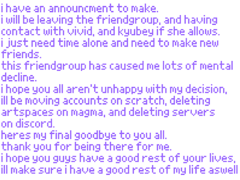 announcment.