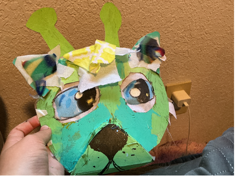 I tried D.I.Y.-ing a mask lol 