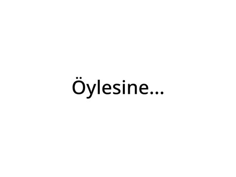 Öylesine bir proje