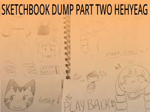 SKETCHBOOK DUMP PT 2!!