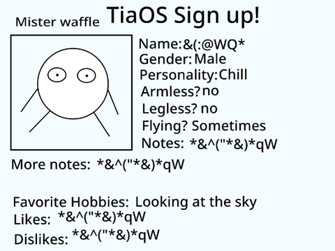 TiaOS sign up! (1/20)