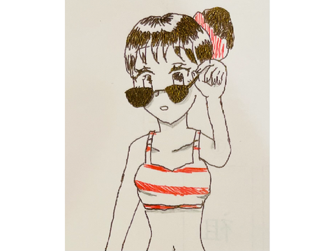 女の子描いてみた③