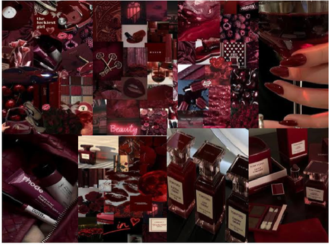 burgendy aesthetic